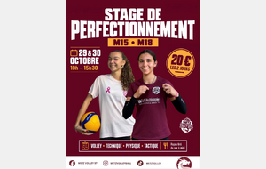 Stage M15 &amp; M18 - Vacances octobre